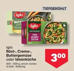 MPreis iglo Röst-, Creme-, Buttergemüse oder Ideenküche Angebot