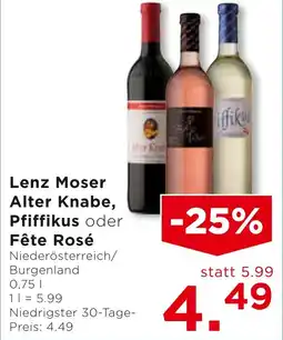 Unimarkt Lenz Moser Alter Knabe Angebot