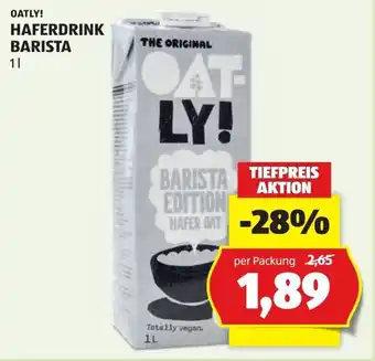 Hofer Oatly haferdrink barista Angebot