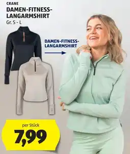 Hofer Crane Damen Fitness-Langarmshirt Angebot