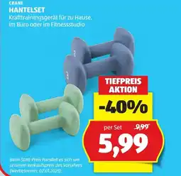Hofer Crane Hantelset Angebot