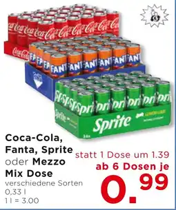 Unimarkt Coca-cola, fanta, sprite mezzo mix dose Angebot