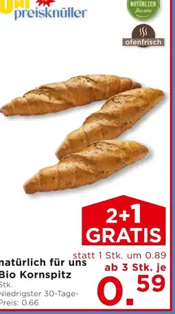 Unimarkt natürlich für uns Bio Kornspitz Angebot