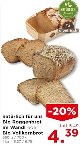 Unimarkt Naturlich für uns natürlich für uns bio roggenbrot im wandl Angebot