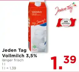 Unimarkt Jeden Tag hte Vollmilch Angebot