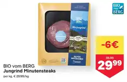 MPreis BIO vom BERG Jungrind Minutensteaks Angebot