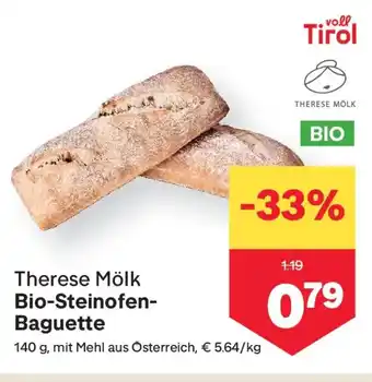 MPreis Therese Mölk Bio-Steinofen Baguette Angebot