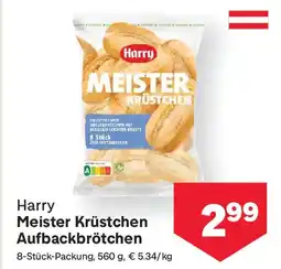 MPreis Harry Meister Krüstchen Aufbackbrötchen Angebot