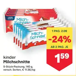 MPreis Kinder milchschnitte Angebot