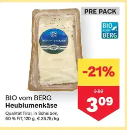 MPreis BIO vom BERG Heublumenkäse Angebot