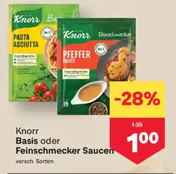 MPreis Knorr Basis oder Feinschmecker Saucen Angebot