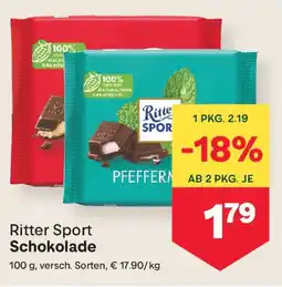 MPreis Ritter Sport Schokolade Angebot