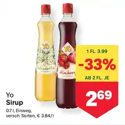 MPreis Yo Sirup Angebot
