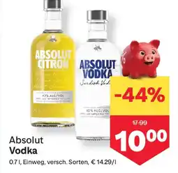 MPreis Absolut vodka Angebot