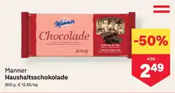 MPreis Manner haushaltsschokolade Angebot