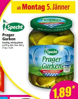 Norma Prager Gurken Angebot
