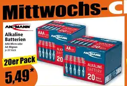 Norma Alkaline Batterien Angebot