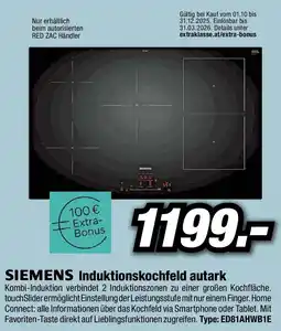 Red Zac SIEMENS Induktionskochfeld autark Angebot