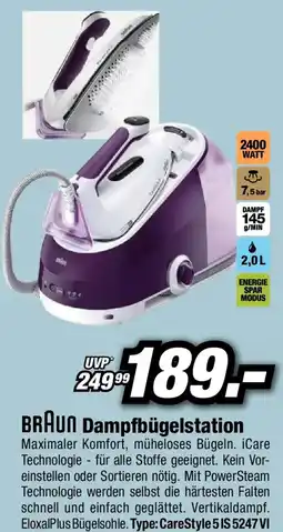 Red Zac Braun dampfbügelstation Angebot