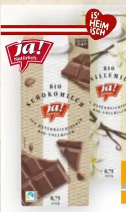 Billa ja!natürlich Bio Schokomilch Angebot