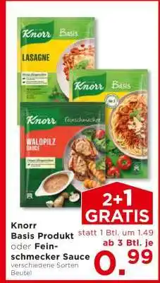 Unimarkt Knorr Basis Produkt oder Feinschmecker Sauce Angebot