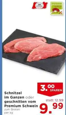 Unimarkt Schnitzel im Ganzen oder geschnitten vom Premium Schwein Angebot