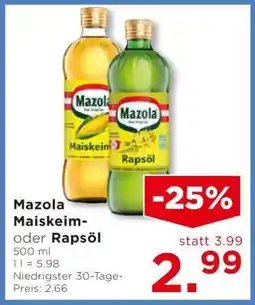 Unimarkt Mazola Maiskeim- oder Rapsöl Angebot