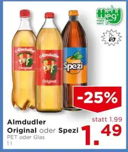 Unimarkt Almdudler Original oder Spezi Angebot