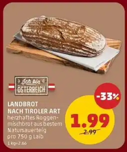 PENNY LANDBROT NACH TIROLER ART Angebot