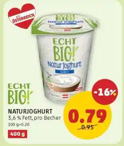 PENNY ECHT BIG! NATURJOGHURT Angebot