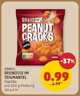 PENNY BRAVO ERDNÜSSE IM TEIGMANTEL Angebot