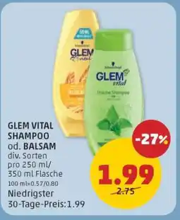 PENNY GLEM VITAL SHAMPOO od. BALSAM Angebot