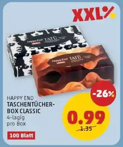 PENNY HAPPY END TASCHENTÜCHER-BOX CLASSIC Angebot