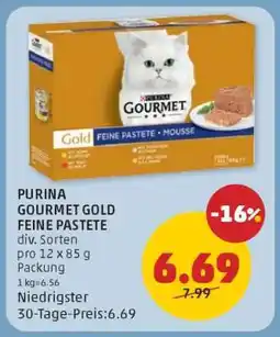 PENNY PURINA GOURMET GOLD FEINE PASTETE Angebot