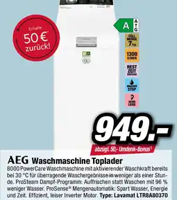 Red Zac AEG Waschmaschine Toplader Angebot
