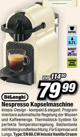 Red Zac DeLonghi Nespresso Kapselmaschine Angebot