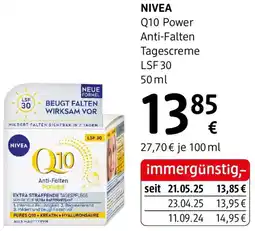 dm NIVEA Q10 Power Anti-Falten Tagescreme LSF 30 Angebot