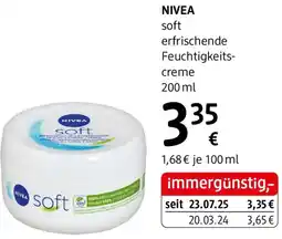 dm Nivea soft erfrischende feuchtigkeits- Angebot