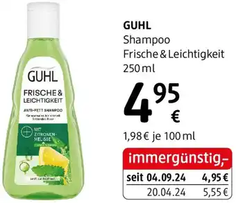 Guhl shampoo frische & leichtigkeit