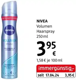 dm NIVEA Volumen Haarspray Angebot