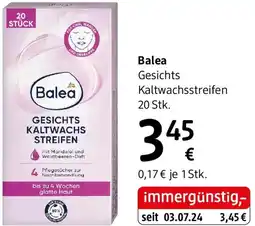dm Balea gesichts kaltwachs Angebot