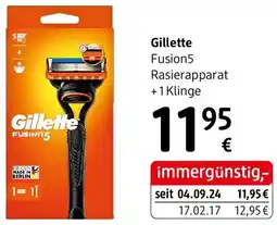 dm Gillette Fusion5 Rasierapparat +1 Klinge Angebot