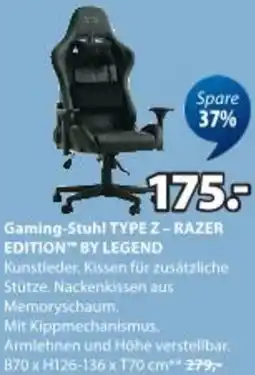 JYSK Gaming-stuhl typez-razer edition" by legend Angebot