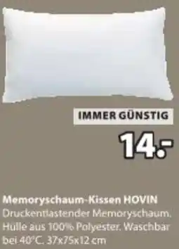 JYSK Memoryschaum-kissen hovin Angebot