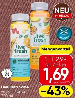 Eurospar Livefresh säfte Angebot