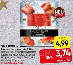 Eurospar Spar premium marinierter lachs rote rübe Angebot