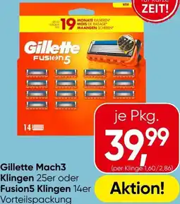Eurospar Gillette mach3 klingen Angebot