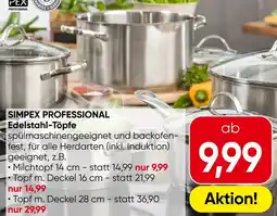 Eurospar Simpex professional edelstahl-töpfe Angebot