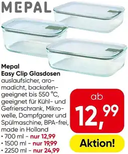 Eurospar Mepal easy clip glasdosen Angebot