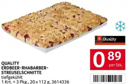 Transgourmet Quality erdbeer-rhabarber- streuselschnitte Angebot